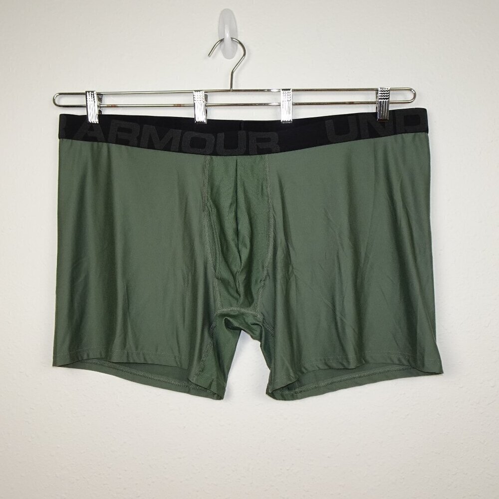 Under Armour Men's Tech Boxer Jock Underwear Size 5XL Green FREE SHIPPING